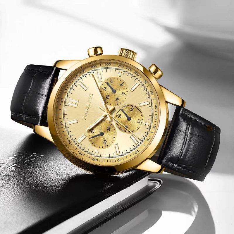 Daniel Portland™ Military Sport Casual Leather Quartz Watch