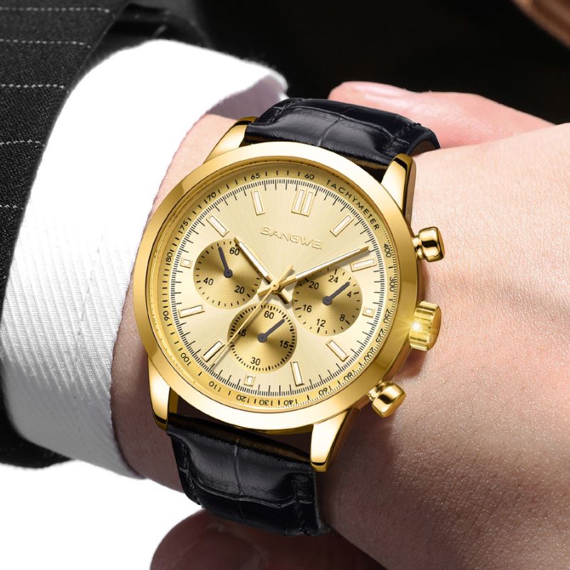 Daniel Portland™ Military Sport Casual Leather Quartz Watch