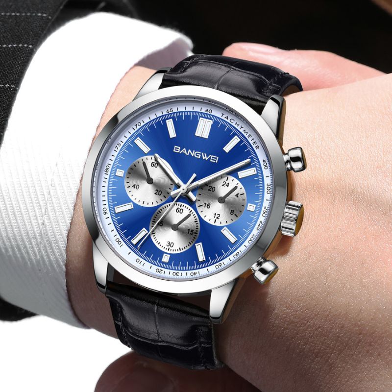 Daniel Portland™ Military Sport Casual Leather Quartz Watch