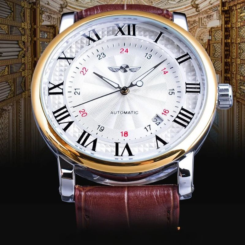 Daniel Portland™ Full Automatic Luxury Leather Watch
