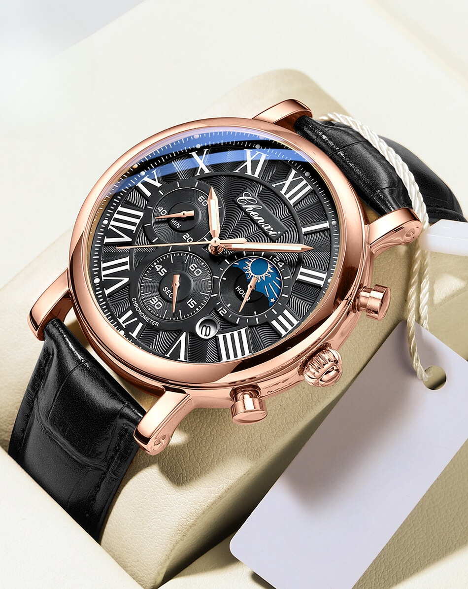 Daniel Portland™ Luxury Leather Strap Quartz Watch