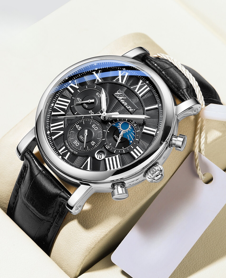Daniel Portland™ Luxury Leather Strap Quartz Watch