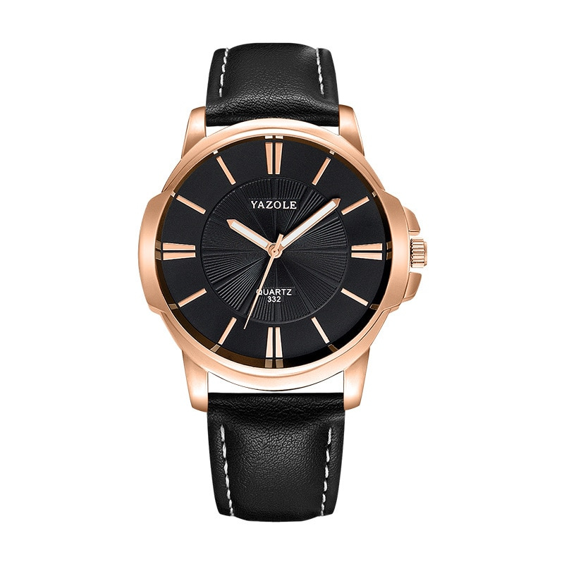 Daniel Portland™ Luxurious Blue Glass Leather Watch