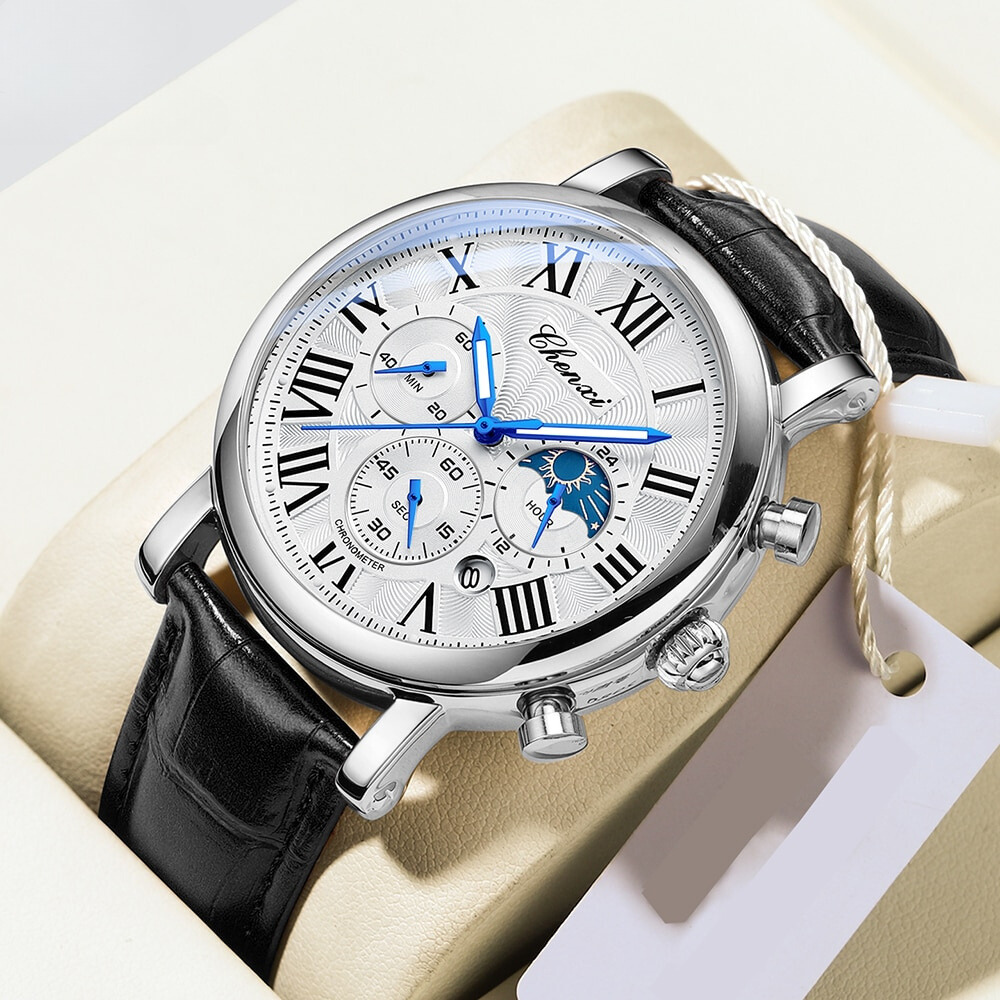Daniel Portland™ Luxury Leather Strap Quartz Watch