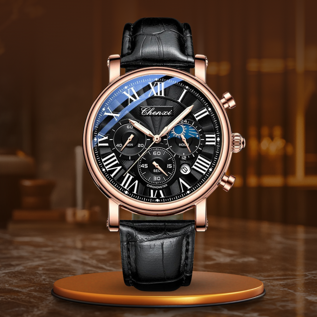Daniel Portland™ Luxury Leather Strap Quartz Watch