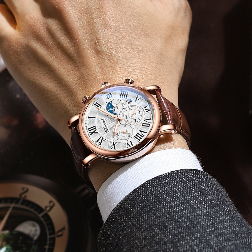 Daniel Portland™ Luxury Leather Strap Quartz Watch