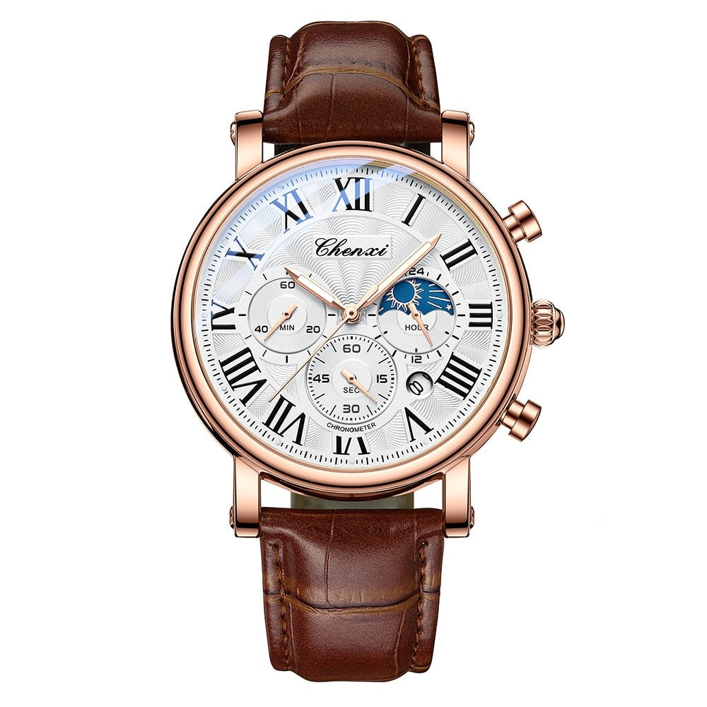 Daniel Portland™ Luxury Leather Strap Quartz Watch