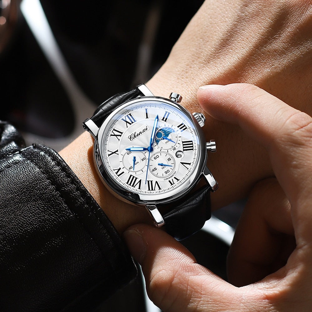 Daniel Portland™ Luxury Leather Strap Quartz Watch