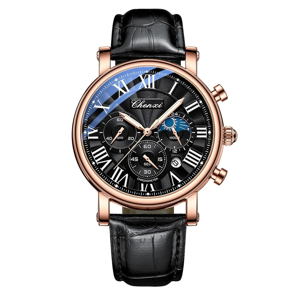 Daniel Portland™ Luxury Leather Strap Quartz Watch