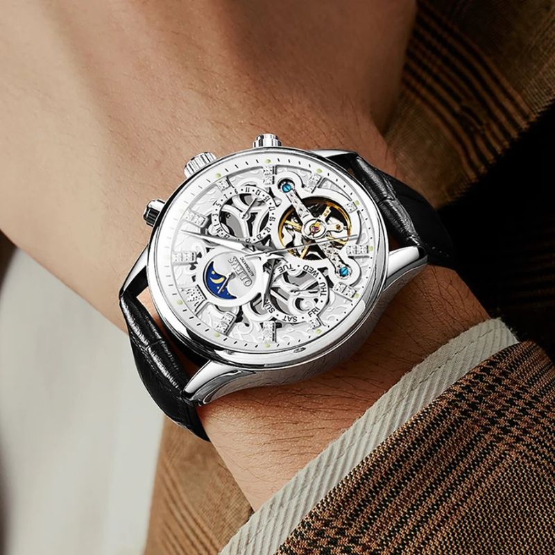 Daniel Portland™ Automatic Mechanical Leather Watch