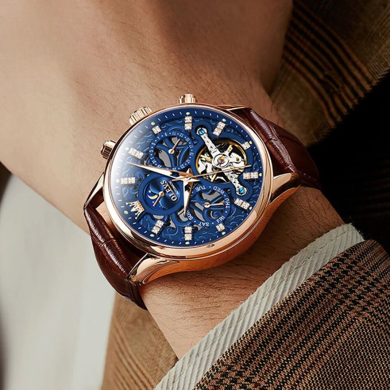 Daniel Portland™ Automatic Mechanical Leather Watch