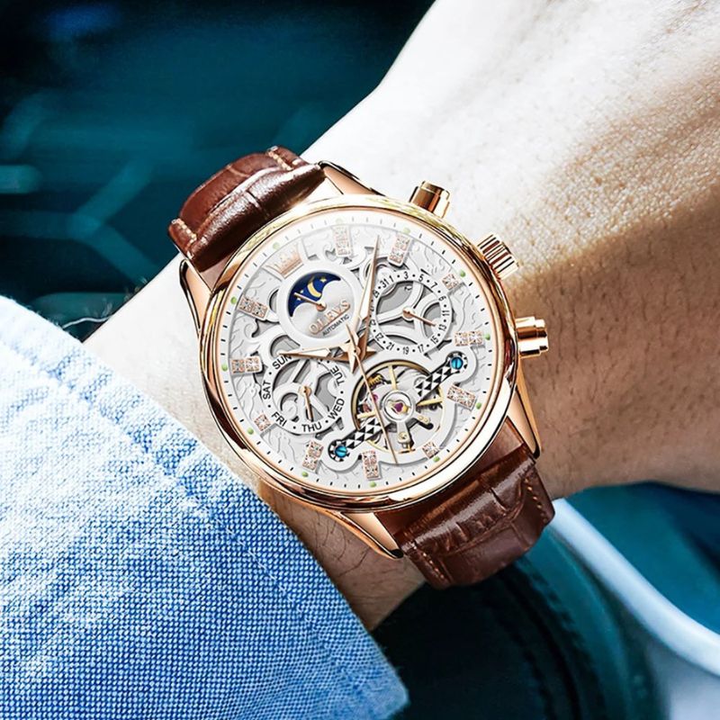 Daniel Portland™ Automatic Mechanical Leather Watch