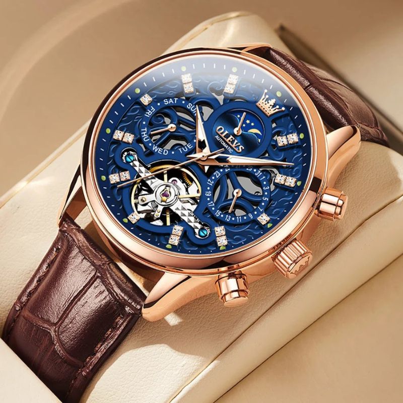 Daniel Portland™ Automatic Mechanical Leather Watch