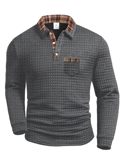 DANIEL PORTLAND™ | Checked Pattern Polo Shirt