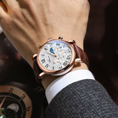 Daniel Portland™ Luxury Leather Strap Quartz Watch