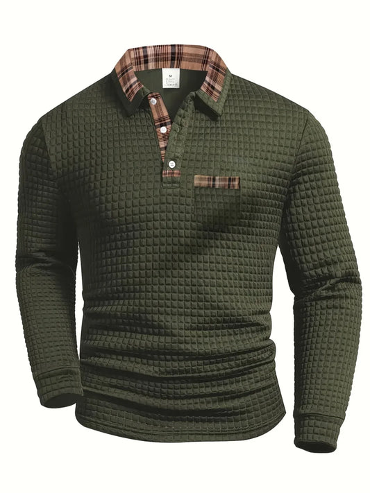 DANIEL PORTLAND™ | Checked Pattern Polo Shirt